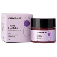 Cureskin Tinted Lip Balm For Women And Men |Hydrates & Protects For Lip Tint With Beetroot,Carrot & Strawberry |Lip Lightening Balm For Dark Lips |Tinted Lip Balm For Dark Lips To Lighten,1 Count