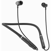Govo Gokixx 630 Bluetooth Wireless Neckband In Ear Earphones, 10H Playback, Enhanced Bass, Metal Control Board,Ipx5, Magnetic Earbuds, Lightweight Design (Platinum Black)