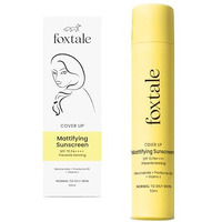 Foxtale Spf 70 Gel-Cream Sunscreen For Oily Skin | Oil Control Sunscreen With Pa++++ & Niacinamide | Uva Uvb Protection | Prevents Tan | Lightweight, Pore-Minimising, No White Cast | 50Ml
