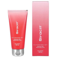 Siracilt-Ultramoist Lotion Advanced Skin Moisturiser With Pea And Niacinamide (Vitamin B3), Reduces Redness, Scaling & Itching, Non-Greasy, Paraben & Sulphate Free, 100Ml