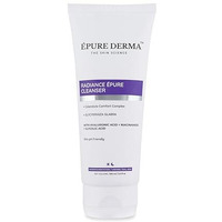 Epure Derma Radiance Brightening Exfoliating Cleanser With Hyaluronic Acid, Niacinamide, Glycolic Acid | Hydrating + Antioxidant Face Wash For Tan, Pigmentation, Uneven Tone, Dark Spots | 100 Ml