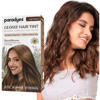 Paradyes No Bleach Hazel Brown Glossy Hair Tint, Ammonia-Free Formula For Natural Black Hair, Visible On Natural Black Hair, Includes Anti-Fade Conditioner For Long-Lasting Shine, 5 Light Brown