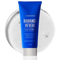 Suroskie Radiance Reveal Peel Off Mask 75G | Honey, Milk Protein & Collagen | Hydration, Skin Brightening, Instant Glow & Plumped Skin | Korean Inspired Skin Care| Peel Off Face Mask For Men & Women