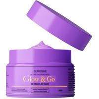 Glow & Go De-Tan Clay Mask | Kaolin Clay & Kojic Extract | Removes Tan, Dark Spots & Blackheads | Deep Cleansing & Brightening Face Pack For Glowing Skin | All Skin Types | Men & Women  50G