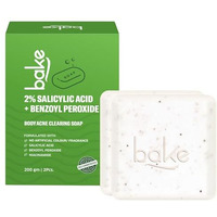 Bake 2% Salicylic Acid Soap (2 Pcs) Scrub Treatment With Niacinamide For Body & Back Acne, Reduces Strawberry Legs | Fades Dark Spots | Non Drying Formula | Soap For Men & Women | 100G X 2