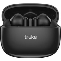 Truke New Launch Buds Elite True Wireless In Ear Earbuds With 10Mm Dynamic Driver, 70Hrs Battery & Fast Charging Earbuds, Dual-Mic Enc Tws, 40Ms Low Latency Gaming Buds, Volume Control, Bt 5.4 (Black)