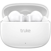 Truke New Launch Buds Elite True Wireless In Ear Earbuds With 10Mm Dynamic Driver, 70Hrs Battery & Fast Charging Earbuds, Dual-Mic Enc Tws, 40Ms Low Latency Gaming Buds, Volume Control, Bt 5.4 (White)
