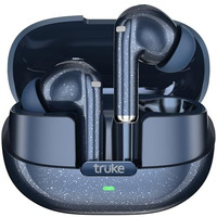 Truke New Launch Buds Aura True Wireless In Ear Earbuds With 70Hrs Of Playtime And Fast Charging Ear Buds, 13Mm Titanium Drivers, Quad-Mic Enc Tws, 40Ms Low Latency Gaming Buds, Bt 5.4 (Azure Blue)