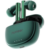 Number Navo Buds X1 W/ 50H Playtime, Dual Pairing, 13Mm Speakers, Enc, 45Ms Low Latency Bluetooth (Green Stone)