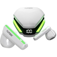 Number Super Buds 111, Ai Enc Gaming Tws Earbuds, Low Latency 45Ms, Upto 32Hrs Playback Bluetooth (White Neon)
