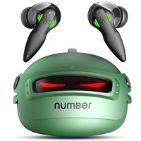 Number Super Buds Pro Gt9 Truly Wireless In Ear Earbuds With 48 Hours Playtime, India's First Helmet Ear Buds, 40Ms Ultra Low Latency, 13Mm Speakers, Enc, Bt 5.3, Ipx5, Fast Charging (Army Green)