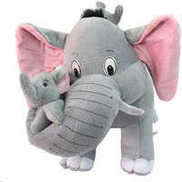 Firstly Traders Soft Toys For Girls | Plush Pillow For Girls | Stuff Toys For Girls | Elephant With Babies (50 Cm)