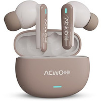 Acwo Dwots 727 V2 New Version, In-Ear True Wireless Earbuds, 42-Hour Playtime, 25Db Anc, Sonic Shield Enc With 4 Mics, 40Ms Low Latency, Hyper Boost Charging Bluetooth V5.3 (Bisque Beige)