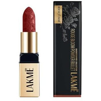 Lakme Rouge Bloom Powder Matte Bullet, High Impact Matte Finish, Weightless & Long-Lasting Up To 10Hrs, Infused With Vita Rose For Smooth & Moisturised Lips, Blurs Lip Lines - Brick Bloom