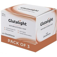 Glutalight Soap | Glutathione Soap | Helps Even Skin Tone | Reduces Dark Spots & Fades Pigmentation | Bath Soap Combo Offers | Bathing Soap | Helps Control Excess Oil | For Radiant Glow - Pack Of 3