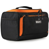 Boldfit Polyester Toiletry Bag For Men & Women Travel Hanging Organizer For Toiletries, Shaving Kit Travel Essential 6Ltrs Travel Organizer Toiletry Pouch For Women Travel Wash Bag - Black