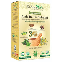Satyaaveda | Amla, Reetha, Shikakai Powder For Hair | Herbal Hair Mask & Natural Cleanser | Hair Strengthening, Thickness & Density | Controls Dandruff | 100% Natural, Chemical-Free, No Preservatives | For All Hair Types | 200G