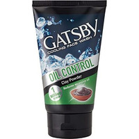 Gatsby Cooling Face Wash - Oil Control, For Deep Cleansing, Contains Clay Powder, Powered With Micro Scrub Beads, 100Gm.