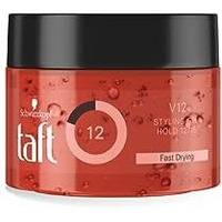 Schwarzkopf Taft Power V12 Hair Gel With Speed Hold Technology |Fast Drying Formulation| Moisturising Formula| Non-Stick & Easy To Wash Off| No Alcohol, No Sulphate |Vegan & Peta Approved - 250Ml