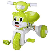 Fun Ride Boy's And Girl's Charlie Foldable Baby Tricycle With Music And Lights, Trikes Perfect For Indoors - Easy To Fold And Store Tricycles For Kids (Green, 18-36 Months, Weight Upto 18 Kg)