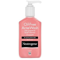 Neutrogena Oil Free Acne Wash | Pink Grapefruit | Deep Cleansing Face Wash With Salicylic Acid | Alcohol Free, Non Comedogenic & Dermatologically Tested | For Oily Acne Prone Skin | 175Ml