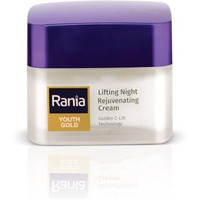 Rania Night Cream With Vitamin C, 24K Gold, Niacinamide|Non-Oily Anti Ageing Moisturizer| Suitable For All Skin Types | Repairs Dry Skin Overnight, 45G