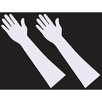 Hlokntsabr Reusable Acrylic Mahendi Hand For Mehndi Practice (White)(Pack Of 2)
