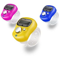 Freshdcart Number Clicker Tally 5-Digit Counter Finger Ring Electronic Light Digital Counting Plastic Machine For Cricket Umpire And Various Counting Purpose (3Qty, Multicolour)