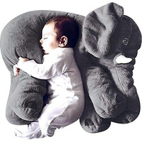 Storescent Big Size Fibre Filled Stuffed Animal Elephant Soft Toy For Baby Of Plush Hugging Pillow Soft Toy For Kids Boy Girl Birthday Gift (Grey Elephant)