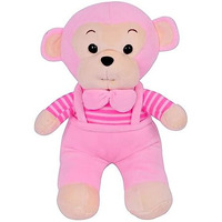 Besties Soft Stuffed Plush Monkey Animal Toy For Kids Room Home Decoration (Size. 32 Cm) (Pink)