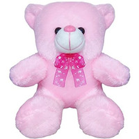 Funblast Teddy Bear Plush Soft Toy - Teddy Bear For Kids - Stuffed Toys For Kids, Soft Fluffy Teddy Bear, Return Gifts For Kids, Plush Toys, Stuffed Toy For Kids (23 Cm) (Pink)