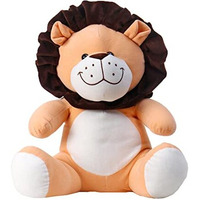 Playtoons Stuffed Animals Soft Toys (60 Cm, Lion Soft Toy - Peach)
