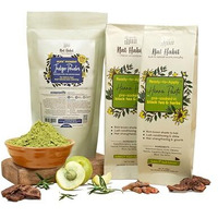 Nat Habit Ready-To-Apply Henna Paste And Organic Indigo Powder Combo  Natural Hair Color Combo For Black Hair, Henna & Indigo Leaf Powder For Rich Dark Brown And Fast Post-Henna Coloring, (Henna: Pack Of 2 X 220G, Indigo: Pack Of 1 X 85G)