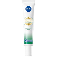 Nivea Luminous Even Glow Oil Control Face Serum With Thiamidol (60X More Effective Than Vitamin C), Salicylic Acid, Hyaluronic Acid, Green Tree Extracts For Dark Spots Reduction & Hydration| 40Ml