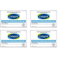 Cetaphil Cleansing And Moisturising Syndet Bar, Shea Butter, 300 G, Pack Of 4