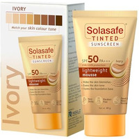 Solasafe Tinted Ivory Sunscreen Spf 50 | Broad Spectrum Protection | Lightweight Formula | Suitable For All Skin Types |