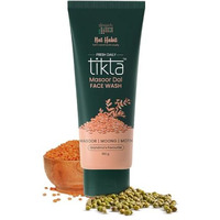 Nat Habit Masoor Dal Face Wash, Fresh Daily Tikta For Men & Women, Skin Brightening, With Masoor & Moth Dal, Suitable For All Skin Types, Chemical & Sulphate Free - 100G