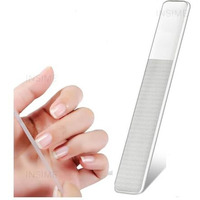 Insime Nano Crystal Glass Nail Filer And Buffer | Glass Nail File With Nail Shaper For Women Girls | Washable Reusable Crystal Nail Filler & Glass Nail Shiner Polisher For Professional Manicure Pedicure