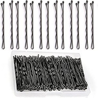 Temperia Bobby Hair Pins For Women & Girls (Pack Of 100) (With Storage Box) (6Cm Long) | Stylish Bob Hairpins For Hairstyling | Hair Styling Accessories Clips (Black)
