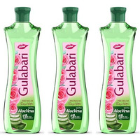 Dabur Gulabari Premium Rose Water With Aloe Vera - 1200 Ml (400Ml X 3) | Upto 8 Hr Skin Hydration | Cleanses, Tones And Moisturises Skin | For All Skin Types