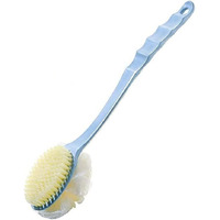 Beloxy 2 In 1 Body Brush - Back Body Loofah Brush Long Handled With Bristles Back Scrubber For Improve Skin Exfoliating Bath, Massage, Wet Or Dry Brushing Back Scrubber For Shower (Multi)