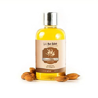 Nat Habit 100% Pure Almond Baby Massage Oil For Baby Skin & Hair, Enriched With Vit E & Omega-3, 6 Non-Refined, Llp Free, Chemical & Preservative Free - 100 Ml
