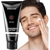 Mancode Sunscreen Spf 50 Pa+ Lotion Uv A, Uv B & Blue Light Protection For All Types Of Skin | Non-Greasy, Quick-Absorbing Sunscreen For Men And Women (100Ml)
