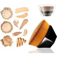 Insime Foundation Brush For Face Makeup | Hexagon Contour Kabuki Face Brush For Makeup Blending Liquid, Cream, Powder | Flat Top Kabuki Compact Brush For Face Makeup With Protective Case