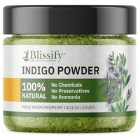 Blissify Indigo Powder 200G - Natural Hair Dye & Herbal Colorant | Organic, Vegan, Chemical-Free | Perfect For Hair Care & Diy Beauty Recipes (200G (Pack Of 1))