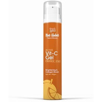 Nat Habit Vit-C Aloevera Gel Moisturizer For Face | Brightening, Hydration And Collagen Boost With Orange & Kiwi| Suitable For Dry Skin, Normal Skin And Sensitive Skin | Daily Use Moisturizer | 50G