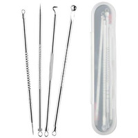 Beaut Secrets Basics Blackhead Acne Removal Needle Kit 4 Pcs Cleaning Tool Blemish Pimple Comedone For Women And Men