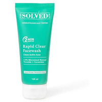 The Solved Skin India's 1St Dermatologically Tested Acnewash With Patented Micronized Benzoyl Peroxide. Kills 99% Acne Causing Bacteria, & Calms Inflamed Pimples In 4 Days. Normal To Oily Skin. 100Ml
