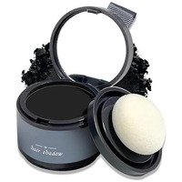 Anekh Hair Cover Up Powder Black For Women & Men, Helps Hair Coverage Powder Grey Roots & Bald Spots Instantly, Fuller & Denser, Long-Lasting, Fine Powder For Hairline Coverup Hair Fibre, Matte 4Gm