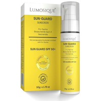 Lumosique Sun Guard Sunscreen Spf 50+ For Uvb, Uva, Ir, Blue Light Protection | Ultra Matte, Broad-Spectrum & No White Cast | Oily, Dry, Sensitive & Combination Skin | For Men & Women, 50Gm